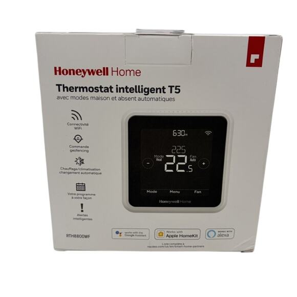 NEW Honeywell T5 Smart Thermostat RTH8800WF WiFi HomeKit Alexa Google - Picture 1 of 5
